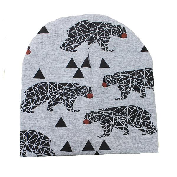 Baby Hat Scarf Knit Cotton Cartoon