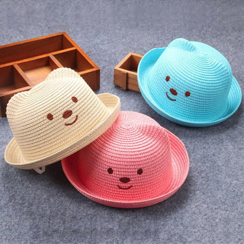 Straw Hat Kids Boy Girls Hat