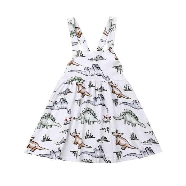 Baby Girls Dinosaur Strap Dress