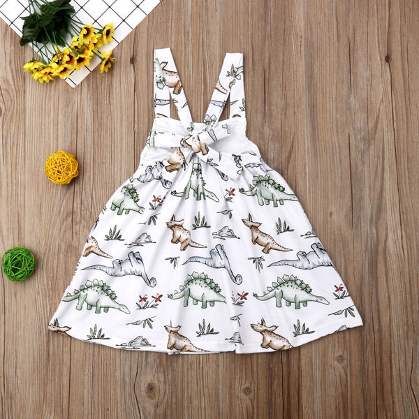 Baby Girls Dinosaur Strap Dress