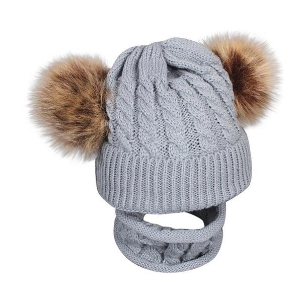 Children's Winter Hat With Pompom Kids
