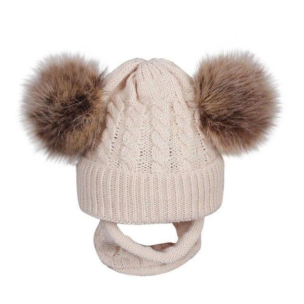 Children's Winter Hat With Pompom Kids