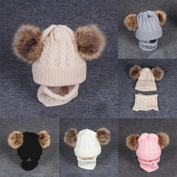 Children's Winter Hat With Pompom Kids