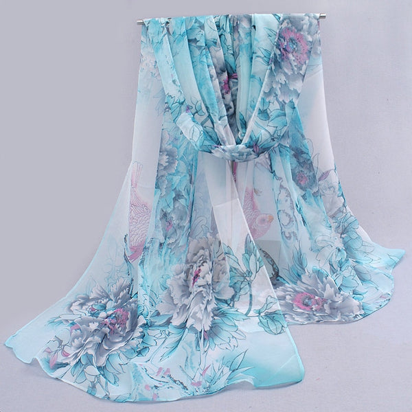 Chiffon Silk Scarf 2020  Female