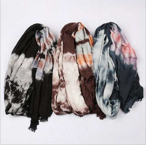 Spring Cotton Maxi Scarf Wrap