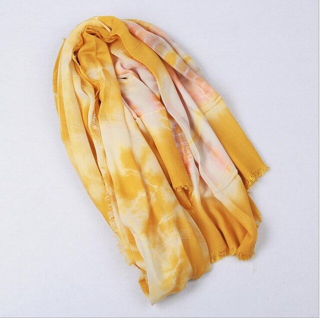 Spring Cotton Maxi Scarf Wrap