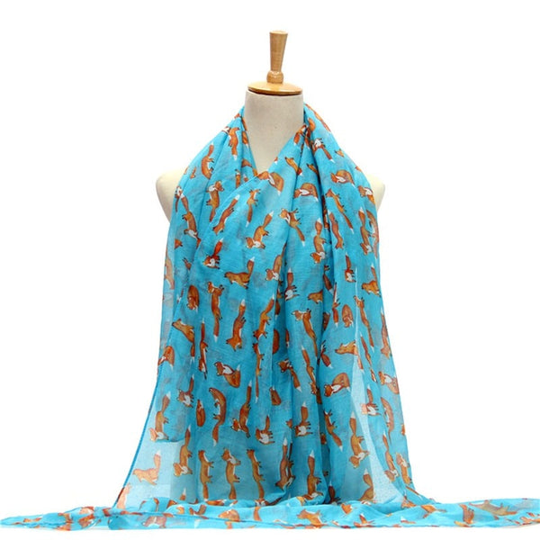 Long Soft Cotton Voile Scarf