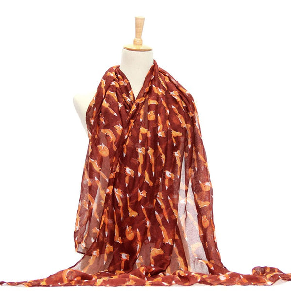 Long Soft Cotton Voile Scarf