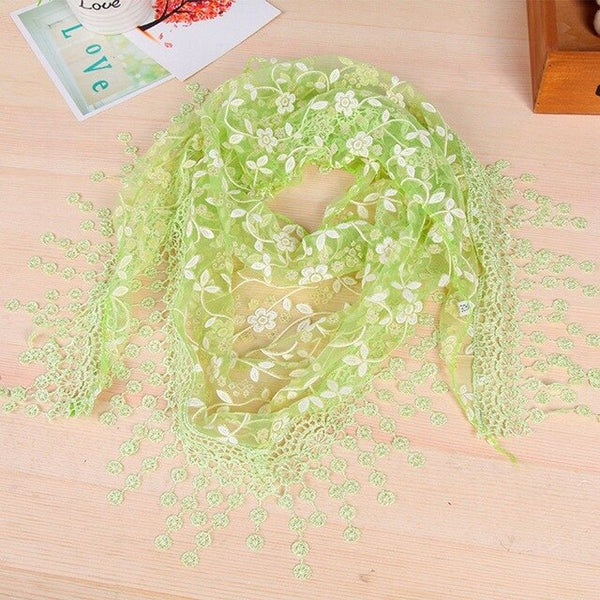 Fashion Women Triangular Lace Scarf