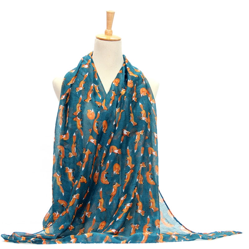 Long Soft Cotton Voile Scarf