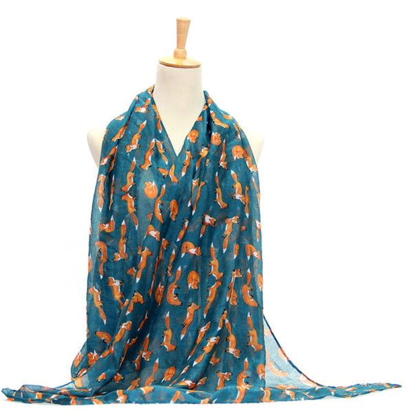 Long Soft Cotton Voile Scarf