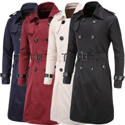 New Trench Coat Men Brand Clothing