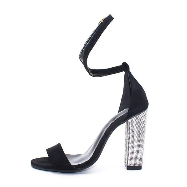 Clear Block Thick High Heel